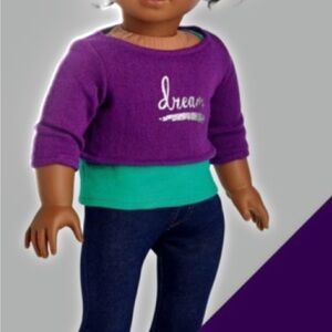 American Girl Dreamy Purple and Teal Doll